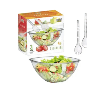 SALADEIRA 4,5L 3 PÇS (DELTA)